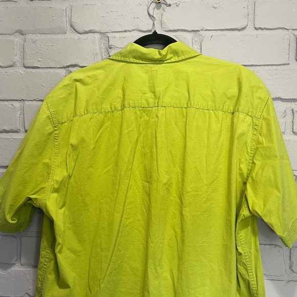 NWOT GAP Men's Bright Green Casual Shirt size XL - Picture 5 of 6